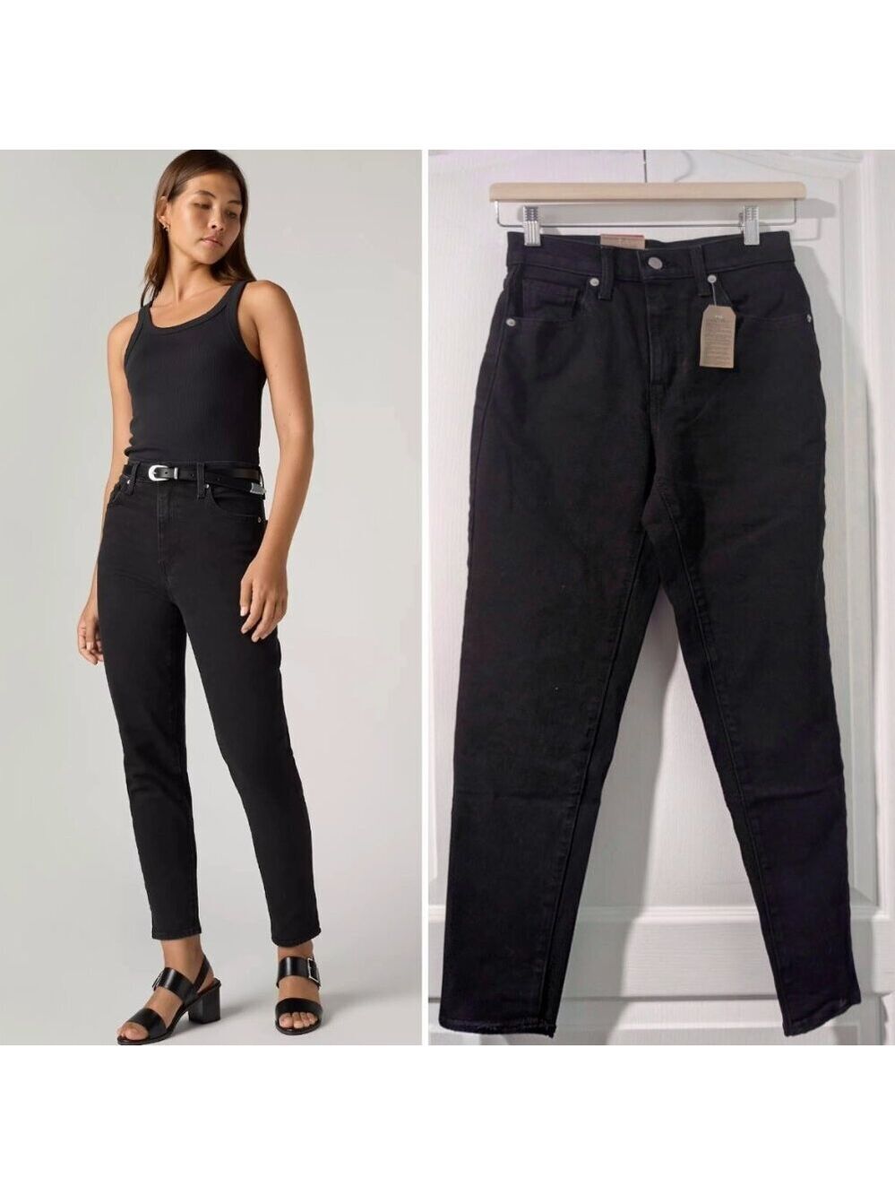 Levi's | High-waisted Mom Jeans In Flash Black